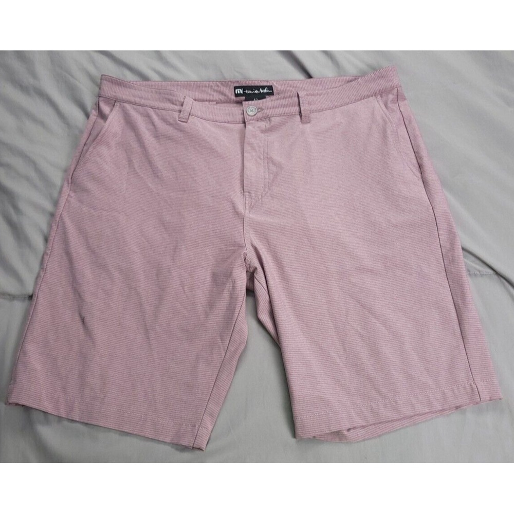 Travis Mathew Mens 42 Save The Day Shorts Grapeade Performance Stretch Purple